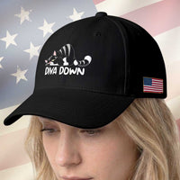 Diva Down Baseball Cap Funny Sarcastic Cat Meme