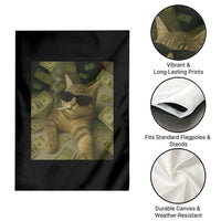 Funny Smoking Cat Selfie Meme Garden Flag Gen Z Joke - Wonder Print Shop