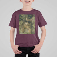 Funny Smoking Cat Selfie Meme T Shirt For Kid Gen Z Joke - Wonder Print Shop
