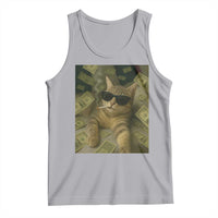 Funny Smoking Cat Selfie Meme Tank Top Gen Z Joke - Wonder Print Shop