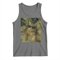 Funny Smoking Cat Selfie Meme Tank Top Gen Z Joke - Wonder Print Shop