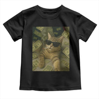 Funny Smoking Cat Selfie Meme Toddler T Shirt Gen Z Joke - Wonder Print Shop