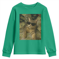 Funny Smoking Cat Selfie Meme Youth Sweatshirt Gen Z Joke - Wonder Print Shop