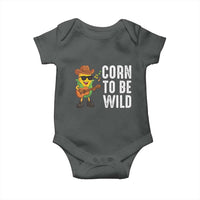 Corn To Be Wild Baby Onesie Funny Cowboy Cornboy - Wonder Print Shop
