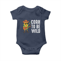 Corn To Be Wild Baby Onesie Funny Cowboy Cornboy - Wonder Print Shop