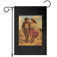 Cowboy Bigfoot Garden Flag Funny Sasquatch Dancing Cowgirl Western Country - Wonder Print Shop