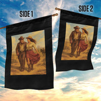 Cowboy Bigfoot Garden Flag Funny Sasquatch Dancing Cowgirl Western Country - Wonder Print Shop