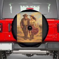 Cowboy Bigfoot Spare Tire Cover Funny Sasquatch Dancing Cowgirl Western Country - Wonder Print Shop