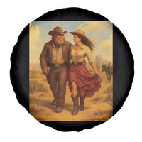 Cowboy Bigfoot Spare Tire Cover Funny Sasquatch Dancing Cowgirl Western Country - Wonder Print Shop