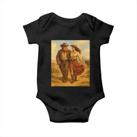 Cowboy Bigfoot Baby Onesie Funny Sasquatch Dancing Cowgirl Western Country - Wonder Print Shop