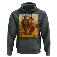 Cowboy Bigfoot Hoodie Funny Sasquatch Dancing Cowgirl Western Country - Wonder Print Shop