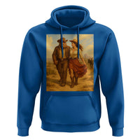 Cowboy Bigfoot Hoodie Funny Sasquatch Dancing Cowgirl Western Country - Wonder Print Shop