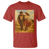 Cowboy Bigfoot T Shirt Funny Sasquatch Dancing Cowgirl Western Country - Wonder Print Shop