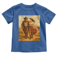 Cowboy Bigfoot Toddler T Shirt Funny Sasquatch Dancing Cowgirl Western Country - Wonder Print Shop