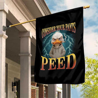 Funny Smoking Goose Meme Garden Flag Consider Your Pants Peed - Wonder Print Shop