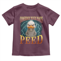 Funny Smoking Goose Meme Toddler T Shirt Consider Your Pants Peed - Wonder Print Shop