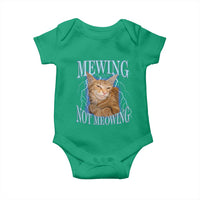 Mewing Not Meowing Baby Onesie Funny Cat Meme - Wonder Print Shop