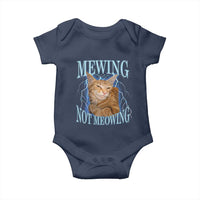 Mewing Not Meowing Baby Onesie Funny Cat Meme - Wonder Print Shop