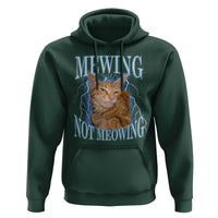 Mewing Not Meowing Hoodie Funny Cat Meme - Wonder Print Shop