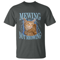 Mewing Not Meowing T Shirt Funny Cat Meme - Wonder Print Shop