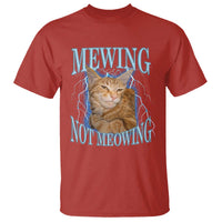 Mewing Not Meowing T Shirt Funny Cat Meme - Wonder Print Shop