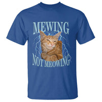 Mewing Not Meowing T Shirt Funny Cat Meme - Wonder Print Shop