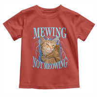 Mewing Not Meowing Toddler T Shirt Funny Cat Meme - Wonder Print Shop