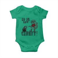 Funny Cowboy Raccoon Opossum Baby Onesie Go On Now Git - Wonder Print Shop