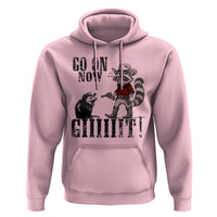Funny Cowboy Raccoon Opossum Hoodie Go On Now Git - Wonder Print Shop