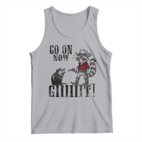 Funny Cowboy Raccoon Opossum Tank Top Go On Now Git - Wonder Print Shop