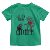 Funny Cowboy Raccoon Opossum Toddler T Shirt Go On Now Git - Wonder Print Shop