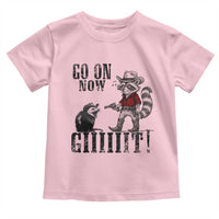 Funny Cowboy Raccoon Opossum Toddler T Shirt Go On Now Git - Wonder Print Shop