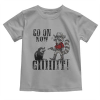 Funny Cowboy Raccoon Opossum Toddler T Shirt Go On Now Git - Wonder Print Shop