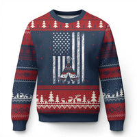 Teepee Pocket Native American Ugly Christmas Sweater American Flag Native Feather Pride Month Indigenous
