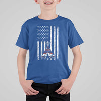 Teepee Pocket Native American T Shirt For Kid American Flag Native Feather Pride Month Indigenous