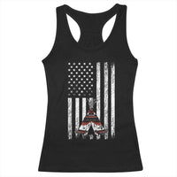 Teepee Pocket Native American Racerback Tank Top American Flag Native Feather Pride Month Indigenous