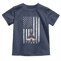 Teepee Pocket Native American Toddler T Shirt American Flag Native Feather Pride Month Indigenous