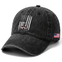 Teepee Pocket Native American Washed Cotton Baseball Cap American Flag Native Feather Pride Month Indigenous