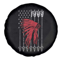 Native American Teepee American Flag Spare Tire Cover
