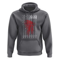 Native American Teepee American Flag Hoodie