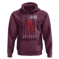 Native American Teepee American Flag Hoodie