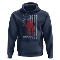 Native American Teepee American Flag Hoodie