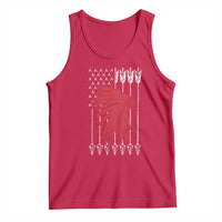 Native American Teepee American Flag Tank Top