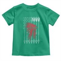 Native American Teepee American Flag Toddler T Shirt