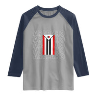Arapaho Nation Flag Symbol Raglan Shirt