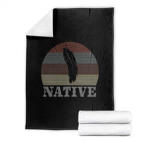 Native Indian American Pride Indigenous Native American Throw Blanket