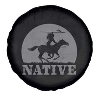 Northwest Native American Knight Pride Mountain Warrior Spare Tire Cover