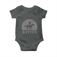 Northwest Native American Knight Pride Mountain Warrior Baby Onesie