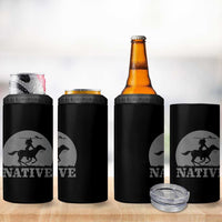 Northwest Native American Knight Pride Mountain Warrior 4 in 1 Can Cooler Tumbler