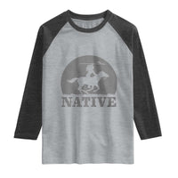 Northwest Native American Knight Pride Mountain Warrior Raglan Shirt